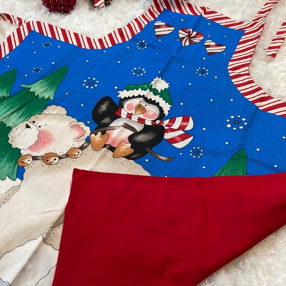 🆕🎄🐧🐻‍❄️ SWEETEST XMAS APRON NWOT - Picture 7 of 13